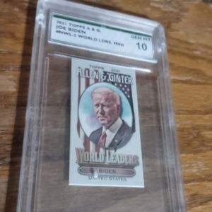 World leaders joe Biden graded 10 card by a&g